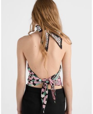Prada Printed Silk Twill Top