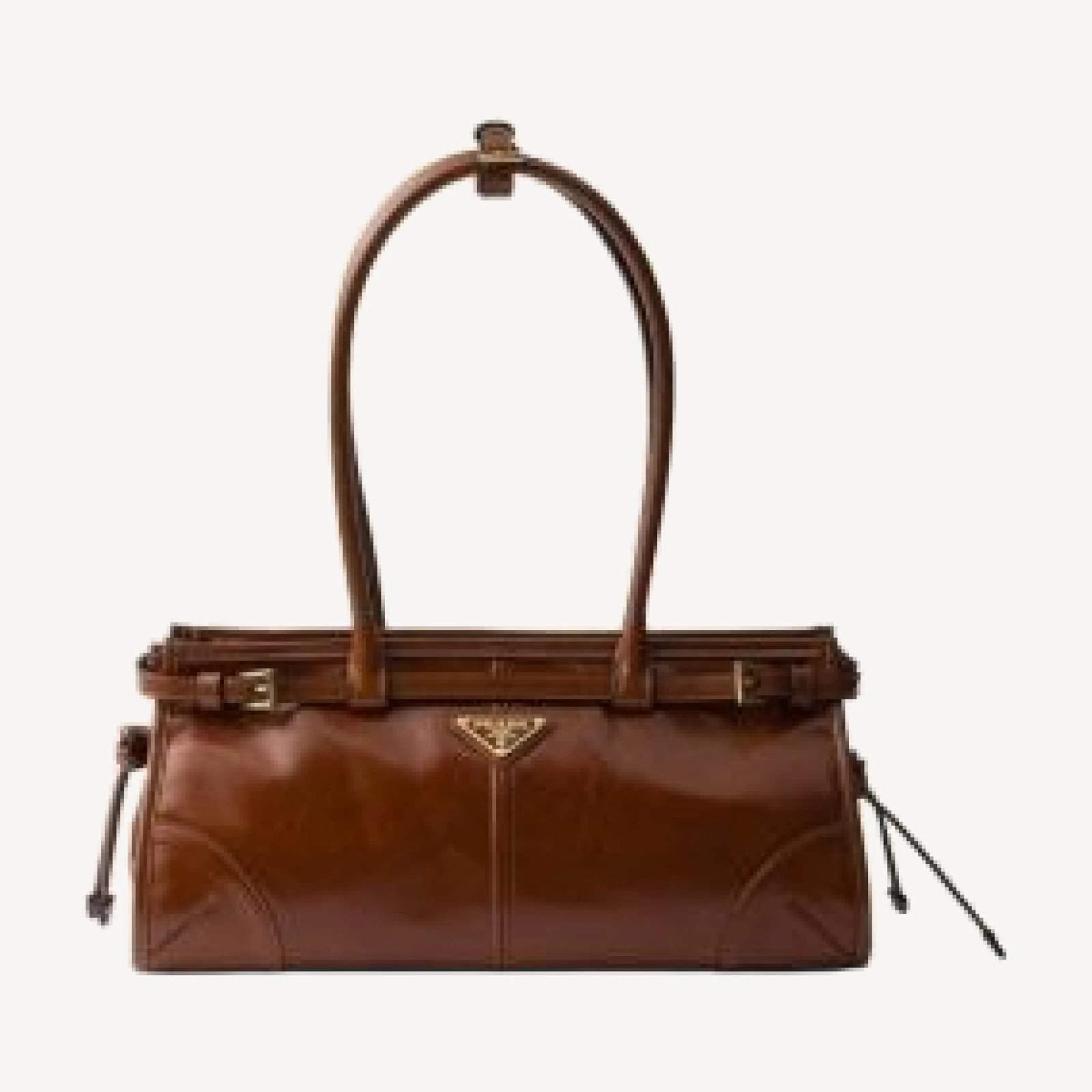 Prada Bonnie Medium Convertible Leather Shoulder Handbag