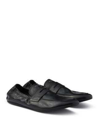 Prada Men's Shuffle Antiqued Leather Loafers