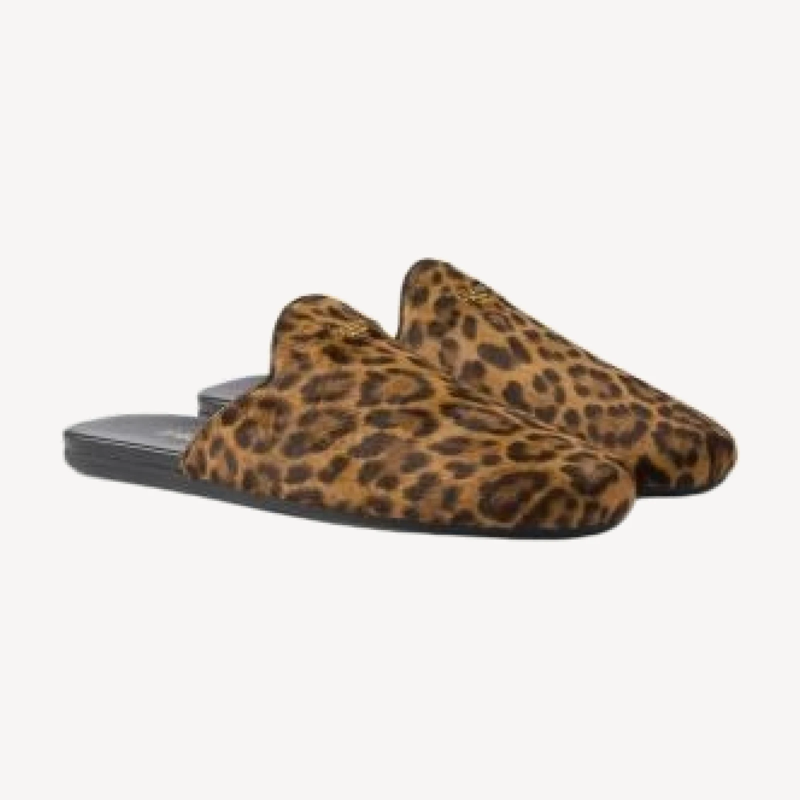 Prada Women's Leopard-Print Leather Mules