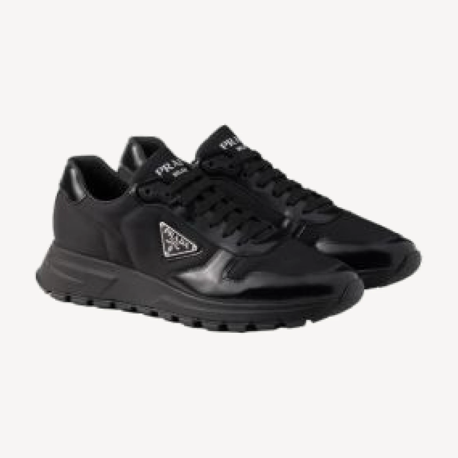 Prada Men's Prax 01 Re-Nylon and Brushed Leather Sneakers