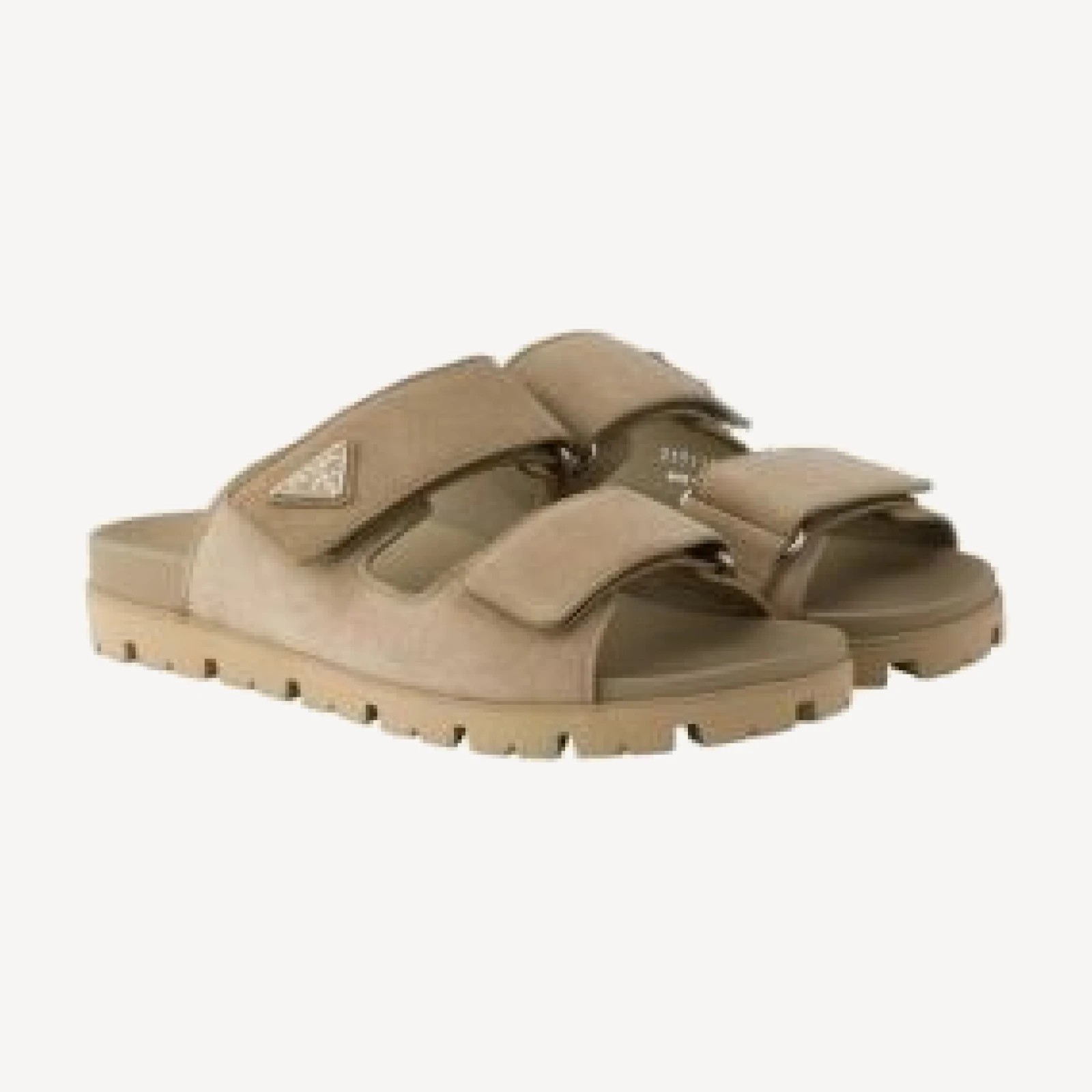 Prada Men's Suede Band Sandals