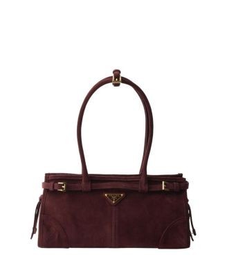 Prada Bonnie Medium Suede Handbag
