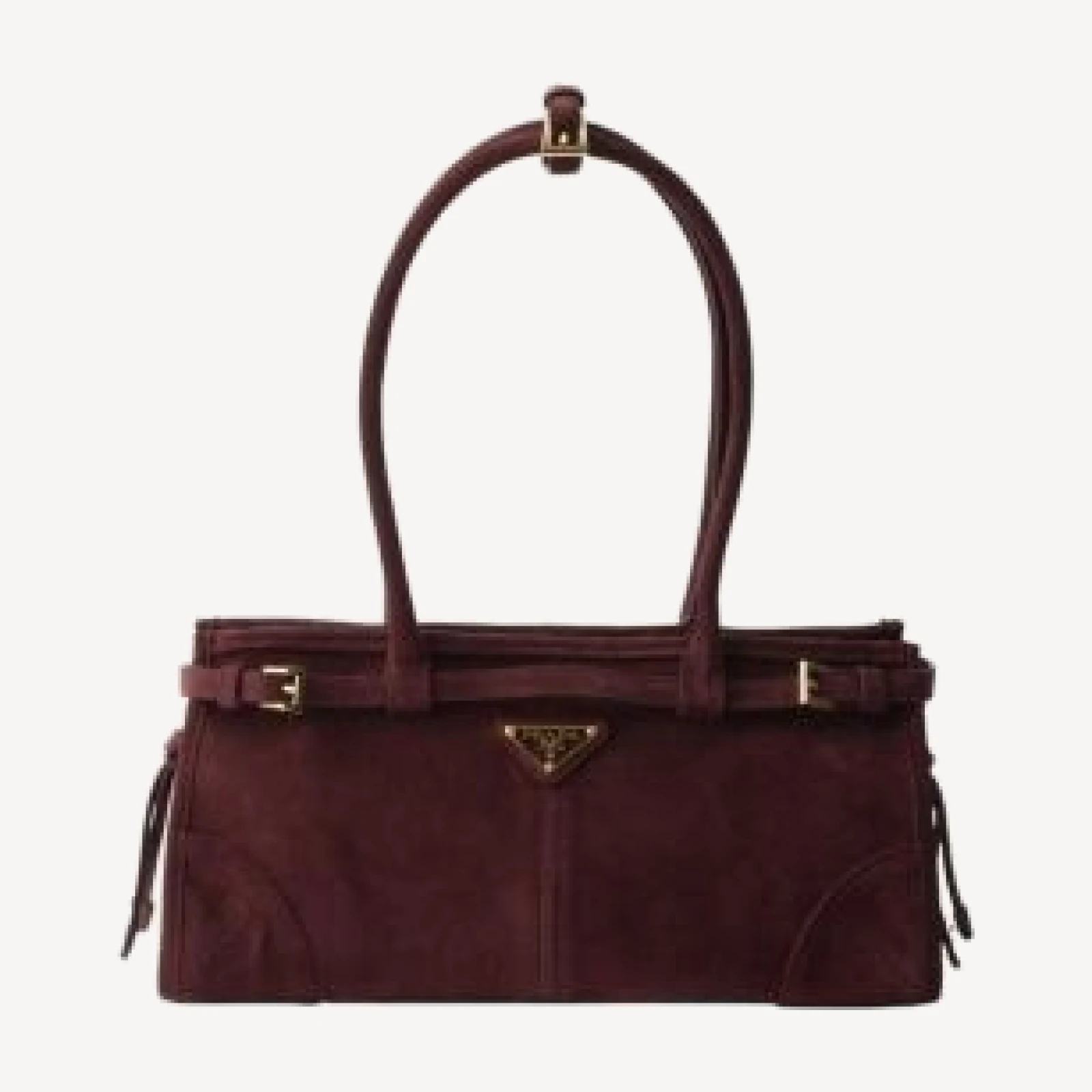 Prada Bonnie Medium Suede Handbag