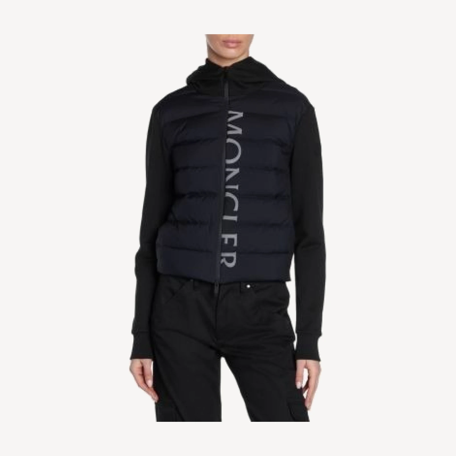 Moncler Padded Wool Puffer Cardigan