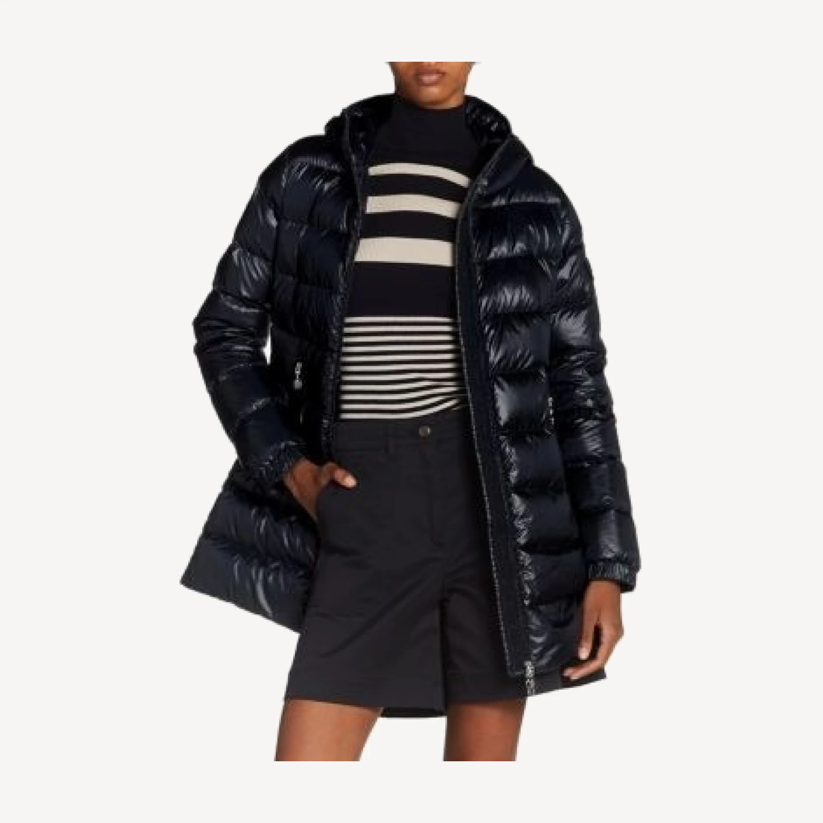Moncler Glements Hooded Down Parka Jacket