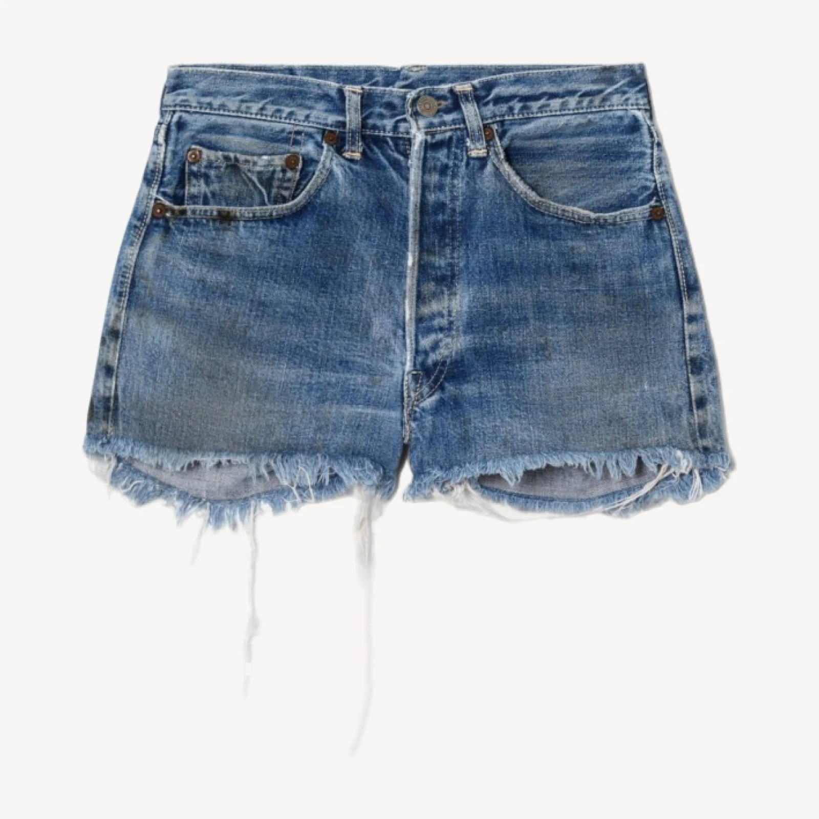 60s Selvedge Big E Single Stitch Cut Off 501 Shorts -#3