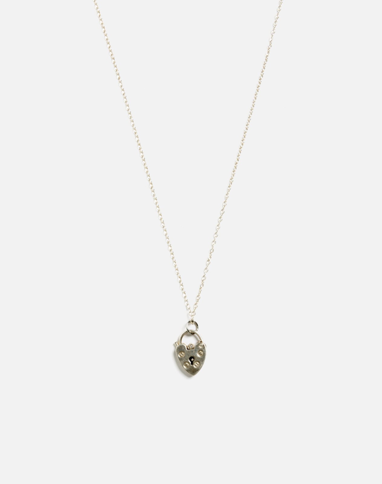 RE/DONE Vintage | 70s Sterling Padlock Necklace- #9 | Vintage Necklaces