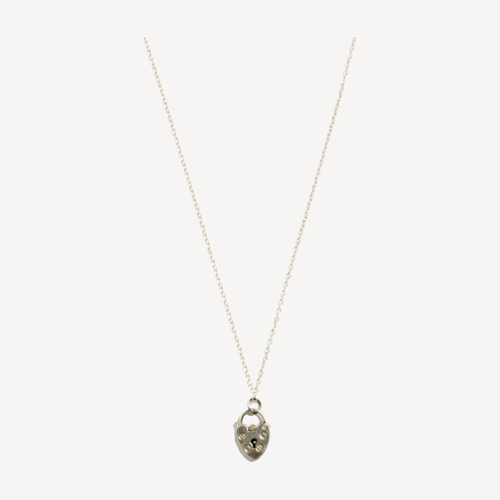 RE/DONE Vintage | 70s Sterling Padlock Necklace- #9 | Vintage Necklaces