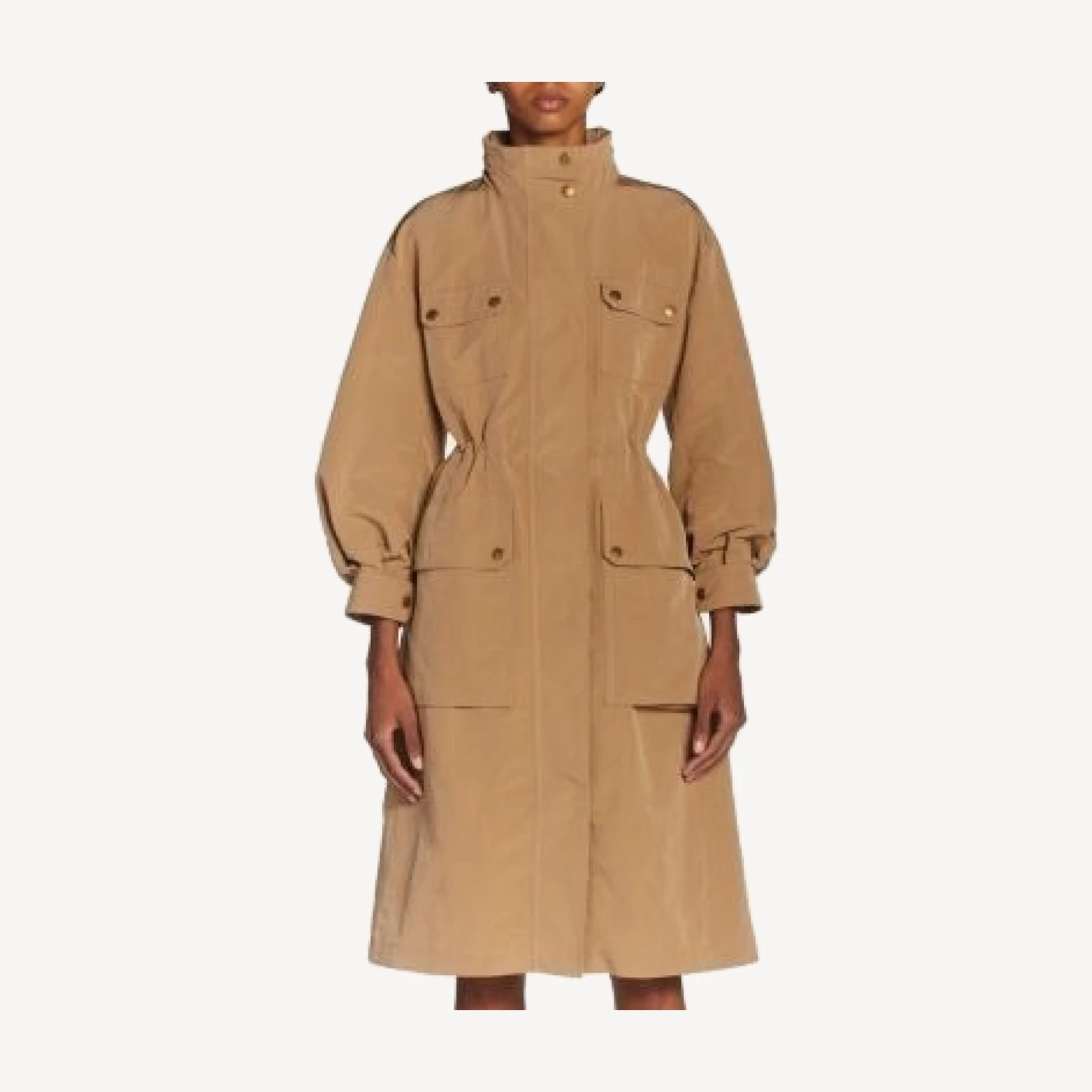 Moncler Nantes Cinched Waist Parka