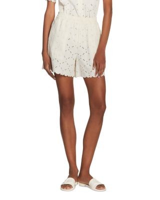 Moncler Eyelet Embroidered Shorts