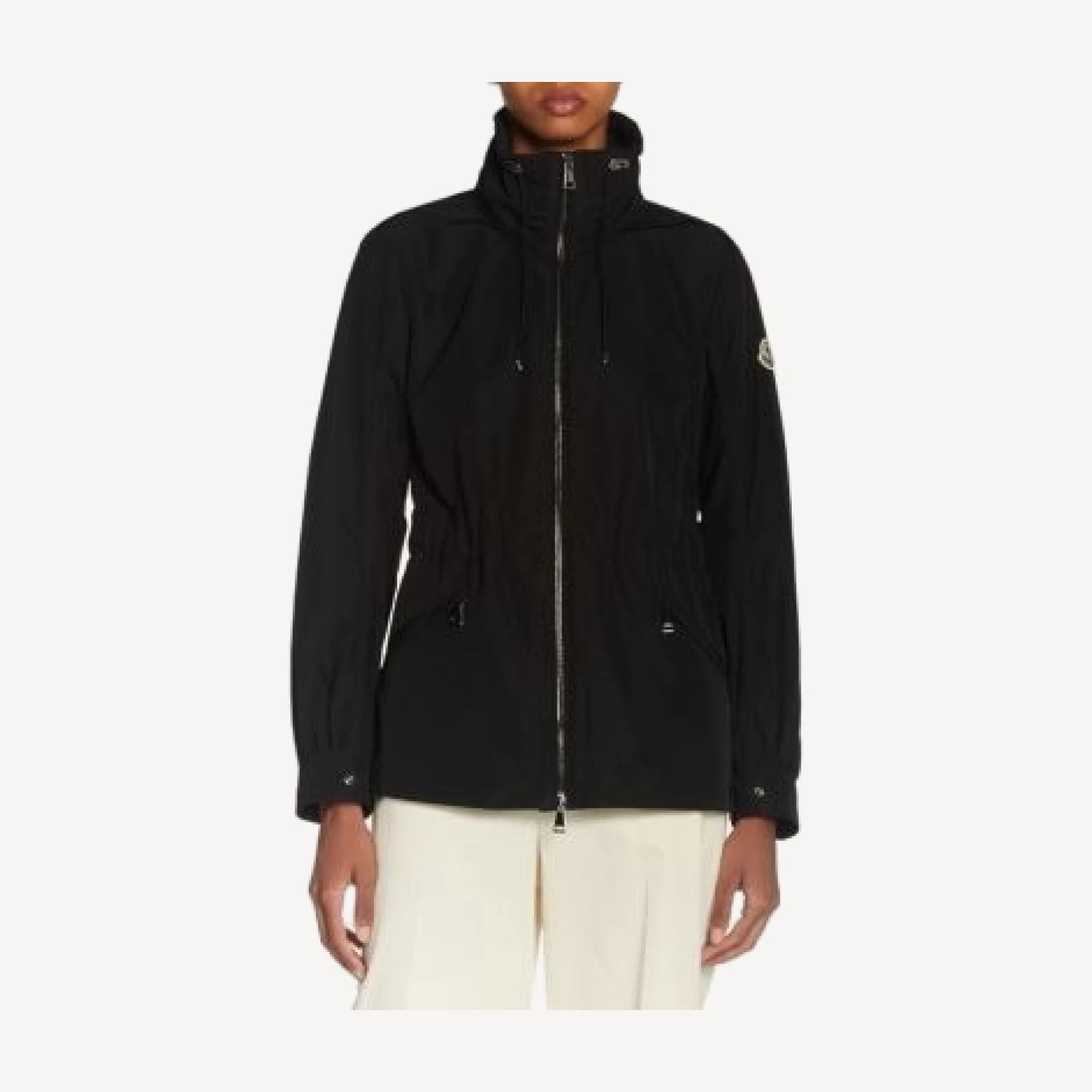 Moncler Enet Cinched Waist Parka