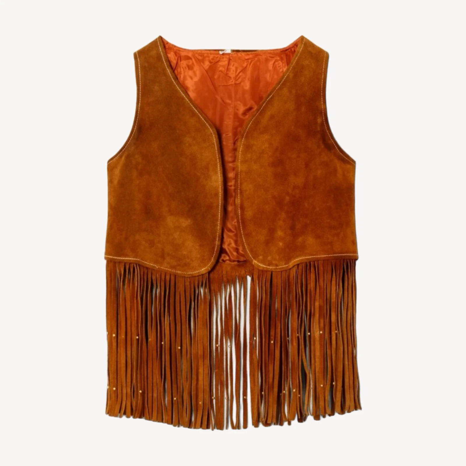RE/DONE Vintage | 70s Suede Fringe Vest- #25 | Vintage Tops