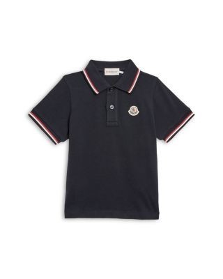 Moncler Boys' Maniche Ribbed Polo Shirt - Little Kid