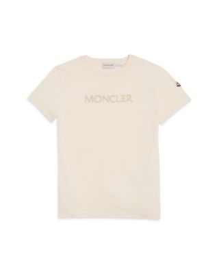 Moncler Girls' Embroidered Logo Cotton Tee - Big Kid