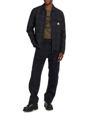 Moncler Plaid Zip Front Jacket