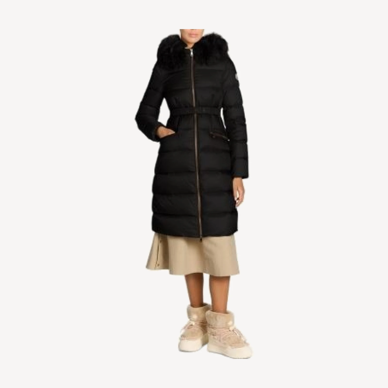 Moncler Boedic Belted Puffer Coat