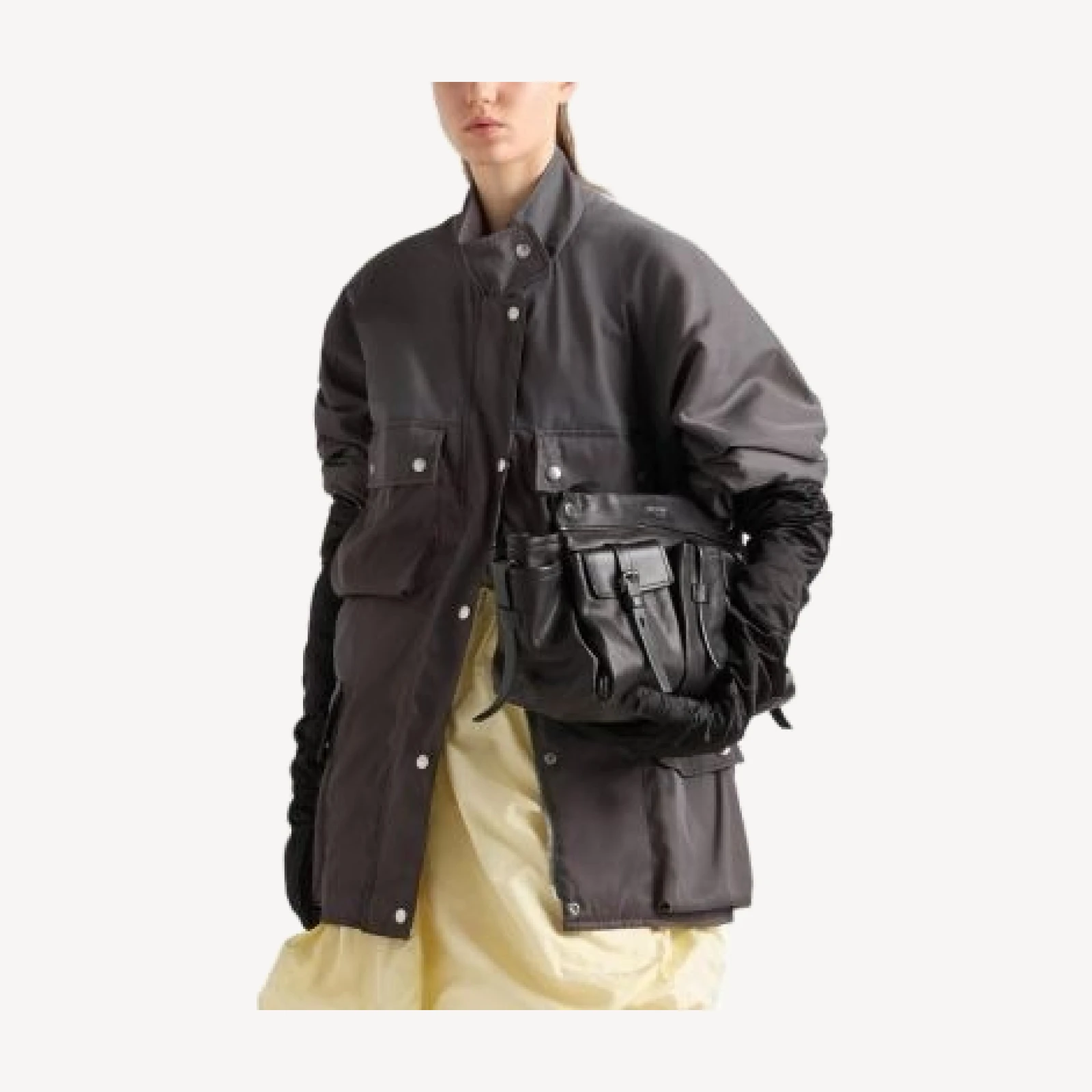 Prada Washed Re-Nylon Rain Jacket