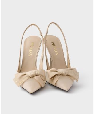 Prada Women's Mesh Fabric Slingback Pumps