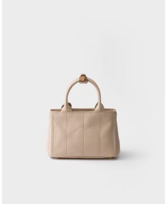 Prada Jardiniere Mini Cotton Canvas Handbag