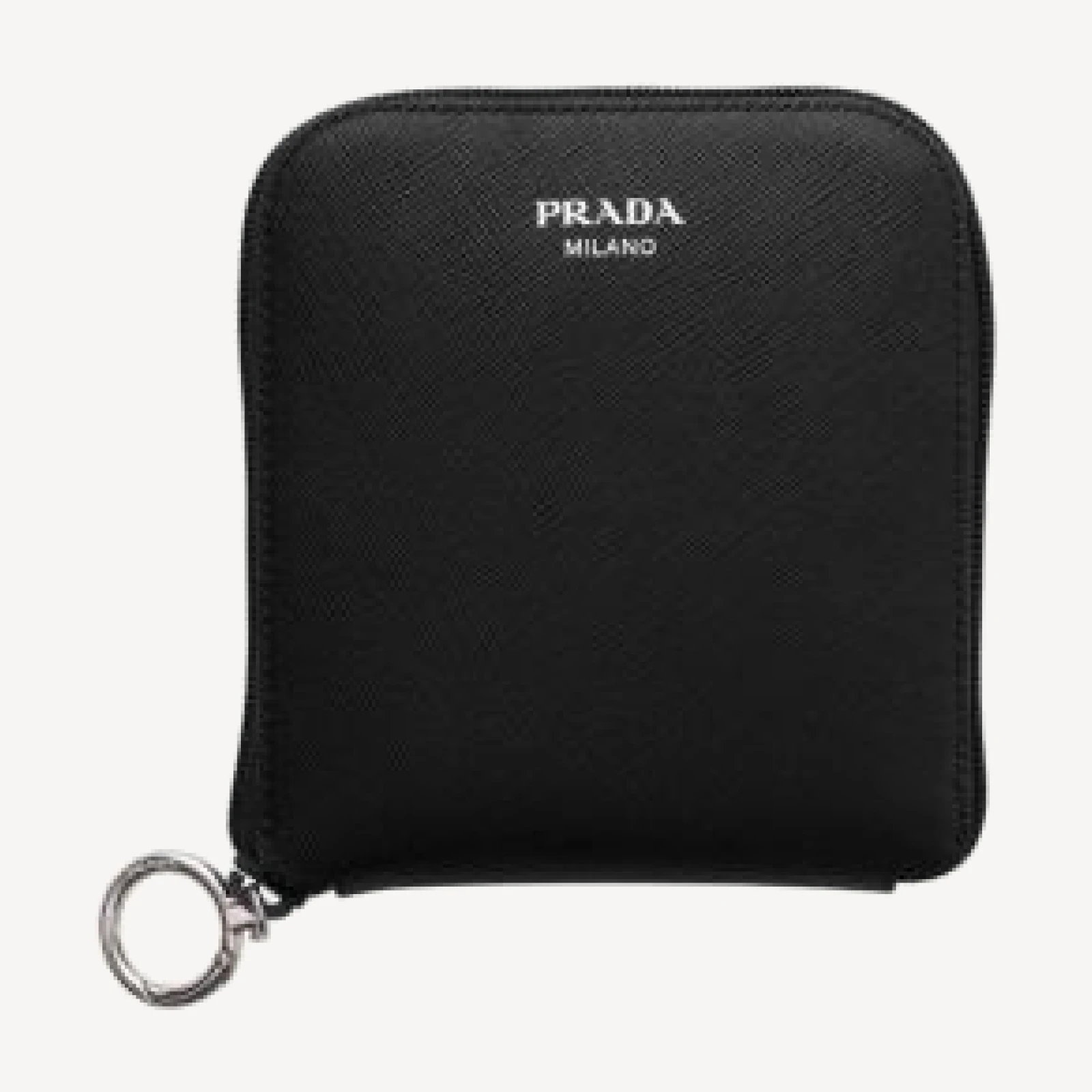 Prada Saffiano Leather Pendant With Re-Nylon Tote Bag