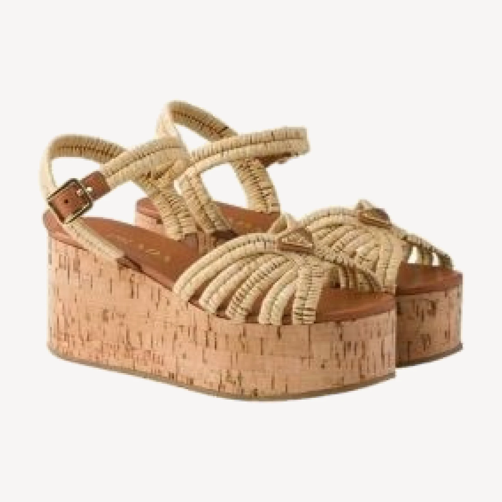 Prada Women's Crochet Platform Sandals