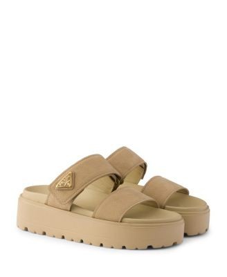 Prada Women's Nubuck Slides