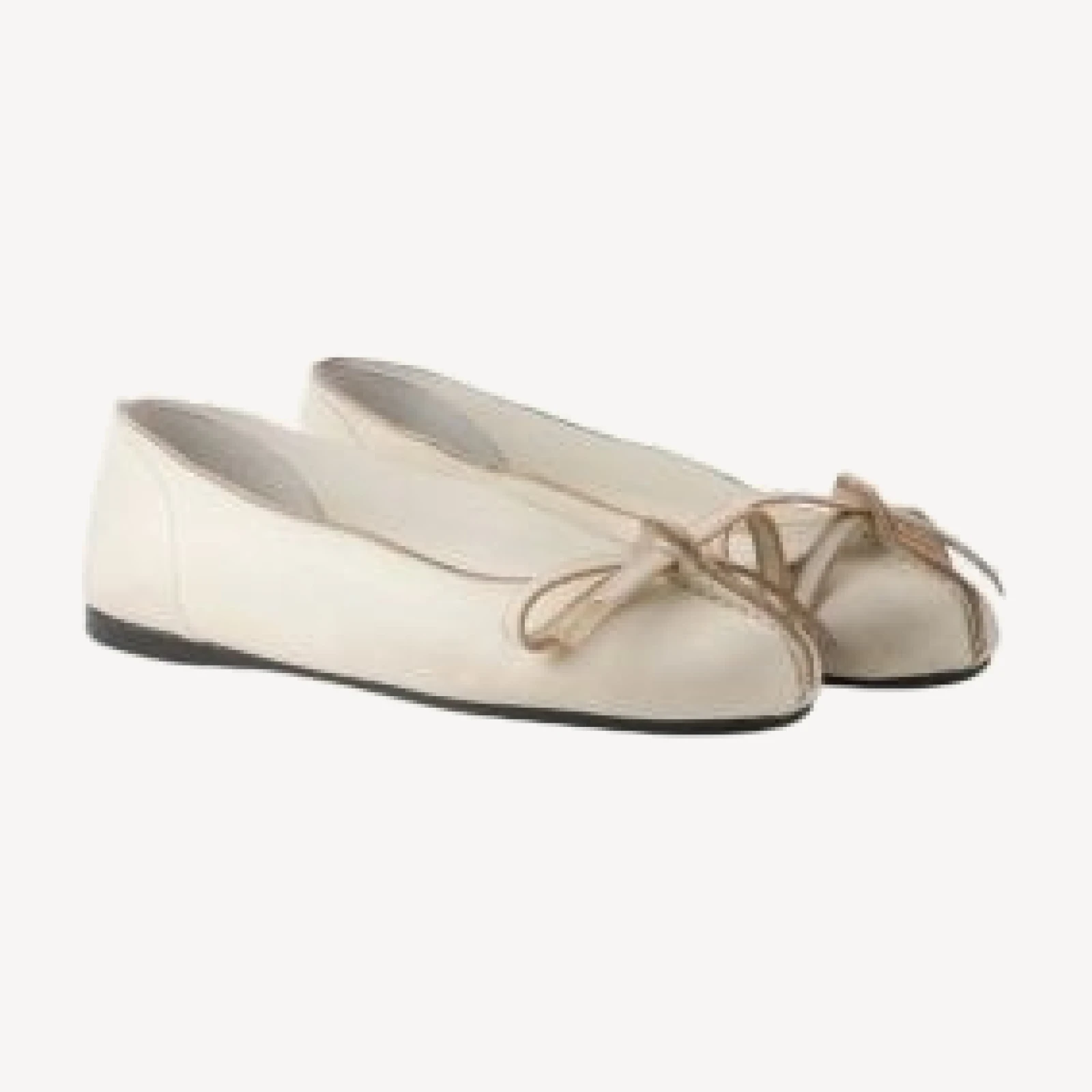 Prada Women's Antiqued Leather Ballerinas