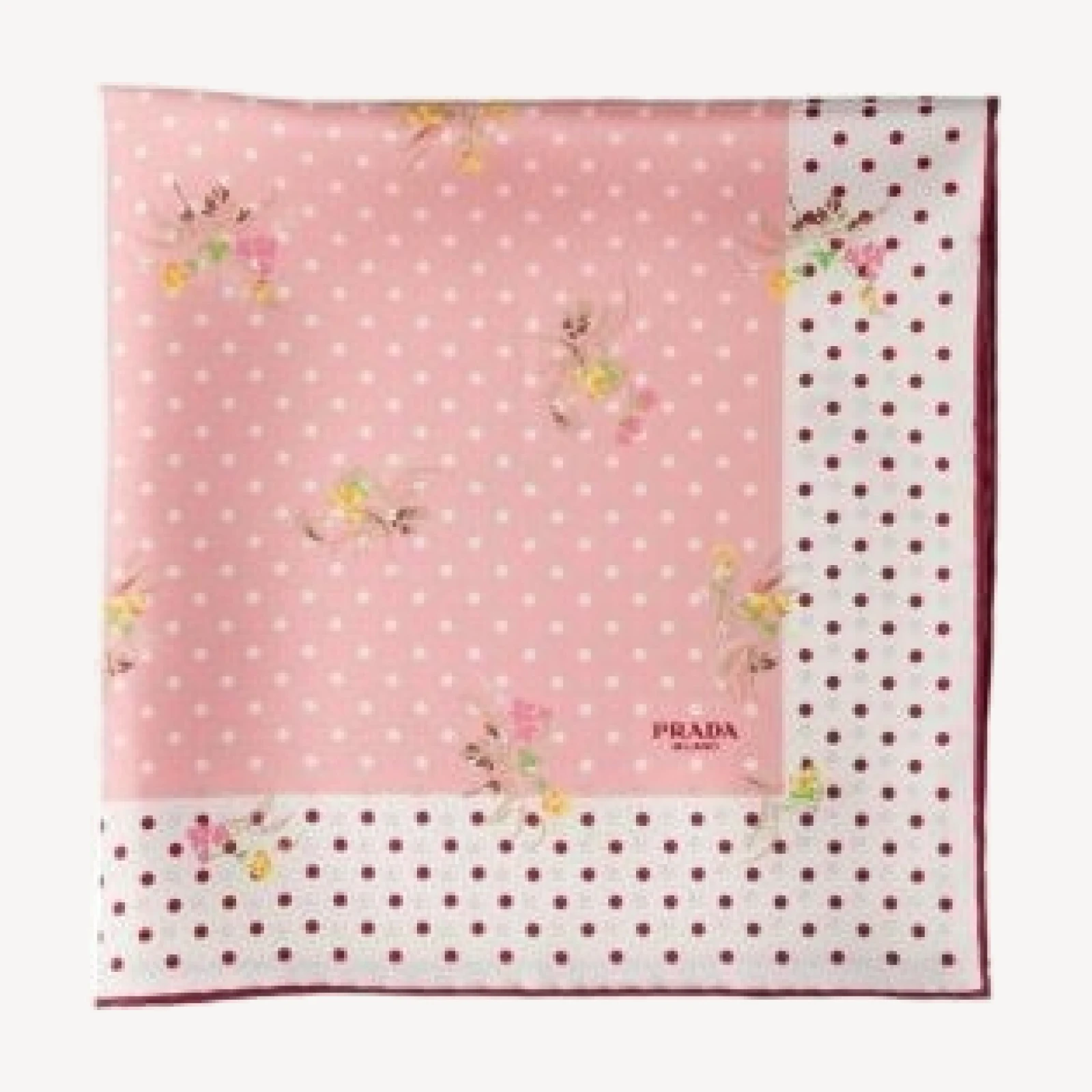 Prada Printed Silk Twill Scarf, 55 X 55 Cm