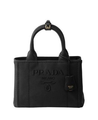 Prada Jardiniere Small Cotton Canvas Bag