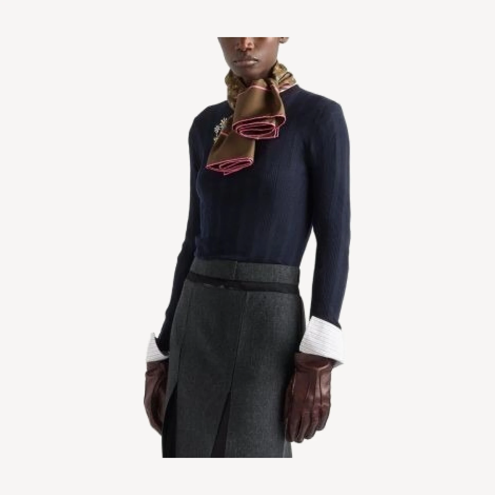 Prada Wool Crew Neck Sweater