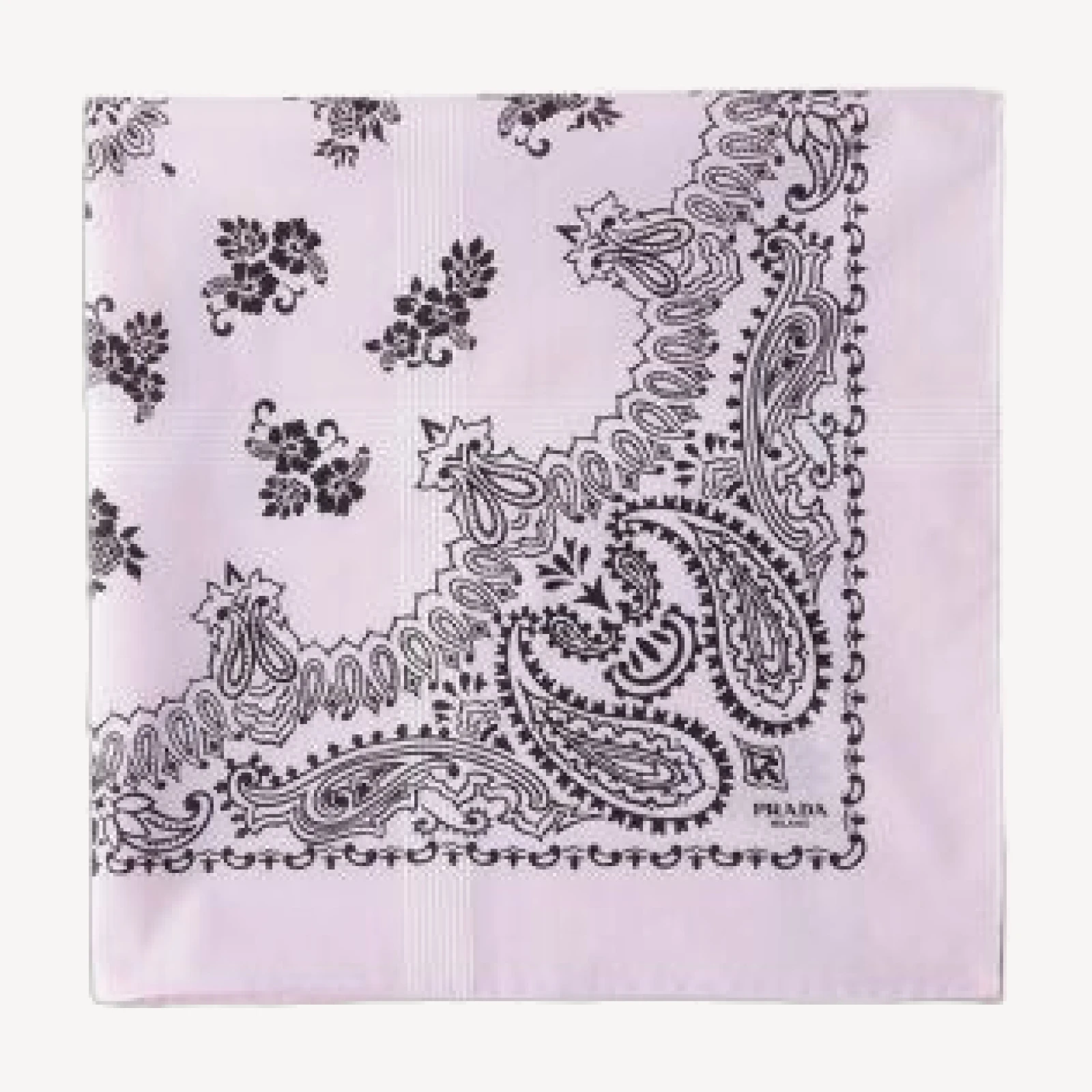 Prada Printed Batiste Scarf