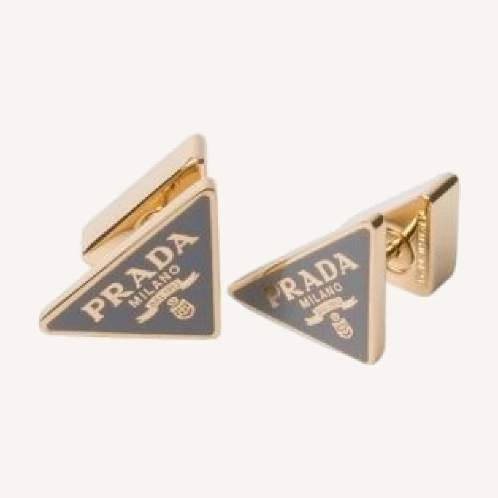 Prada Enameled Metal Earrings