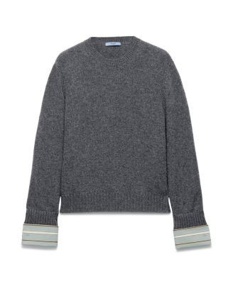 Prada Wool and Cashmere Crew Neck Sweater