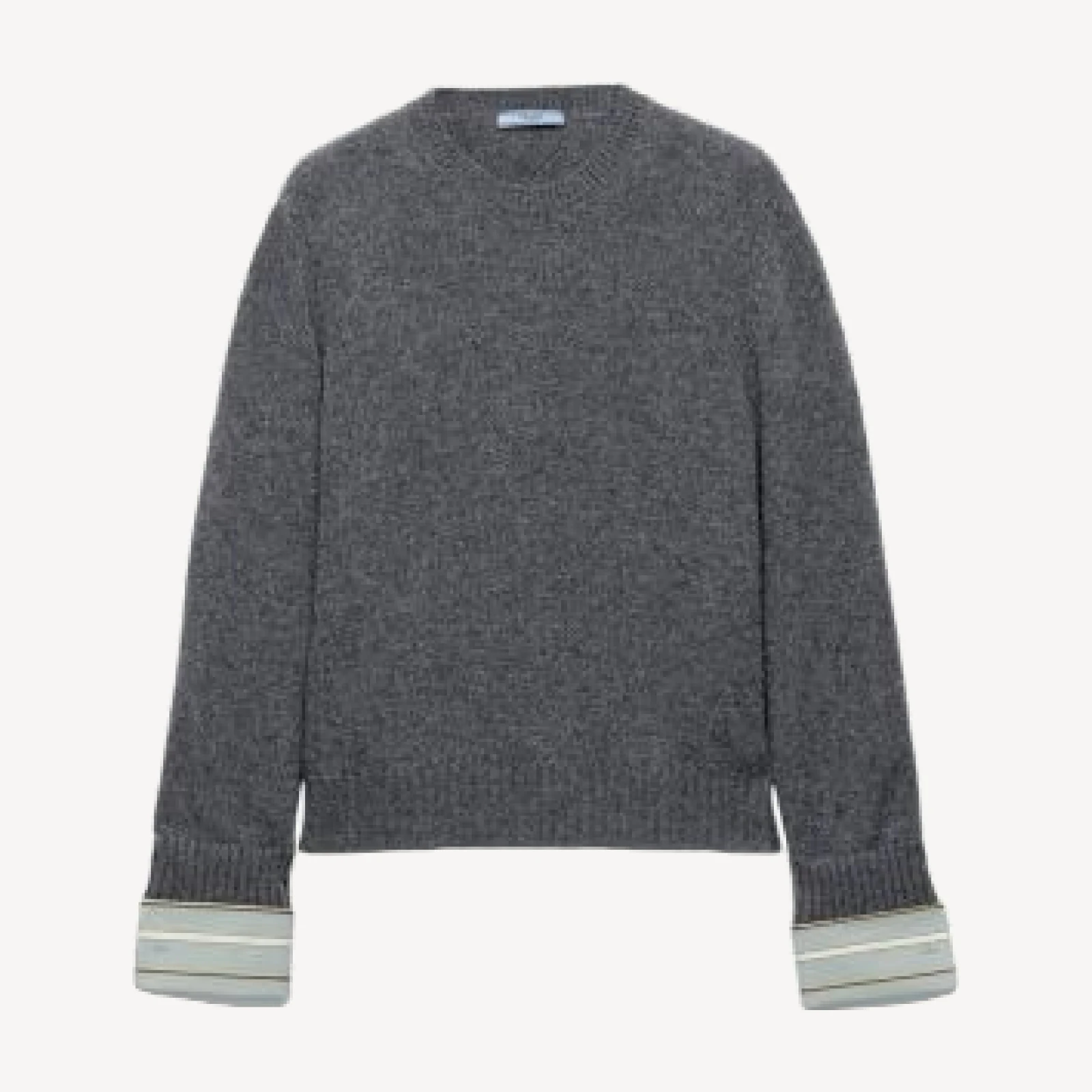 Prada Wool and Cashmere Crew Neck Sweater
