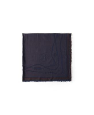 Prada Silk, Cashmere and Wool Jacquard Shawl