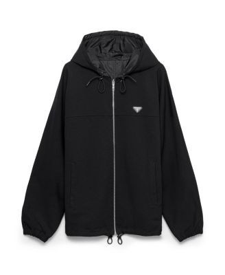 Prada Technical Fleece Hoodie Jacket