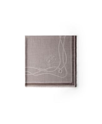 Prada Silk, Cashmere and Wool Jacquard Shawl