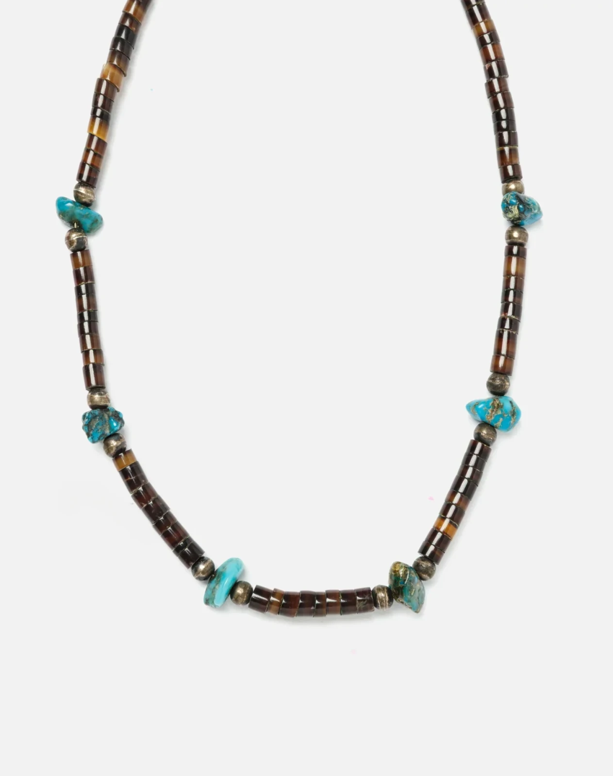 RE/DONE Vintage | 70s Heishi Shell and Turquoise Choker Necklace | Vintage Necklaces