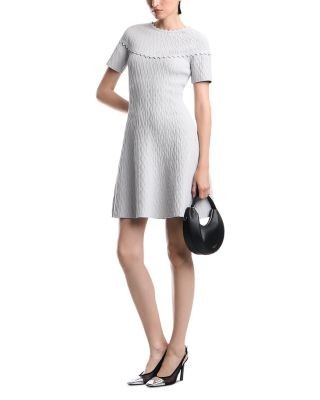 Emporio Armani Kimono Sleeve Scalloped Dress
