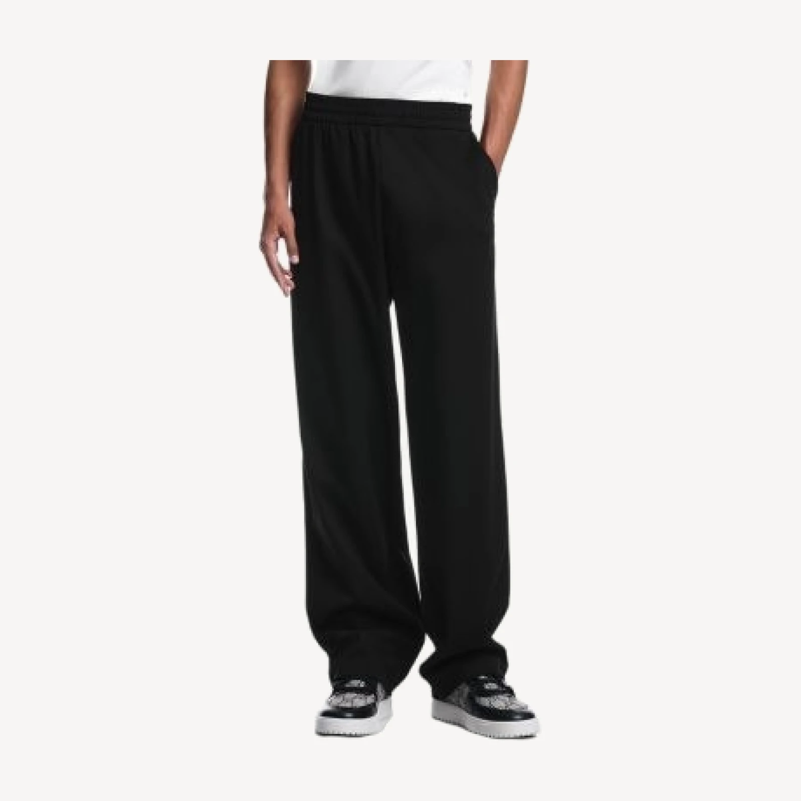 Emporio Armani Elastic Waistband Interlock Jersey Trousers