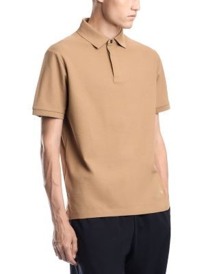 Emporio Armani Cotton Jacquard Jersey Polo Shirt