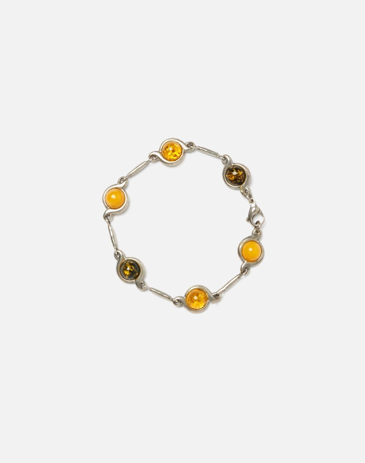 RE/DONE Vintage | 1900s Sterling and Amber Tennis Bracelet | Vintage Bracelets