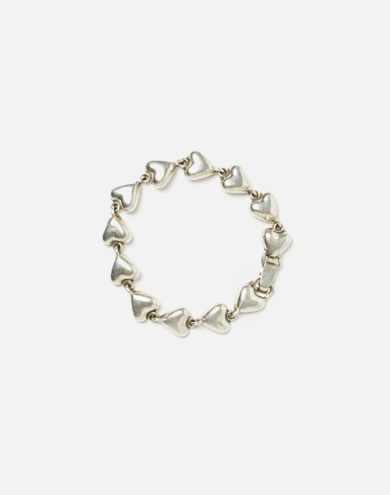 RE/DONE Vintage | 60s Sterling Puffy Heart Bracelet | Vintage Bracelets