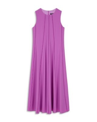 Emporio Armani Techno Cady Sleeveless Midi Dress