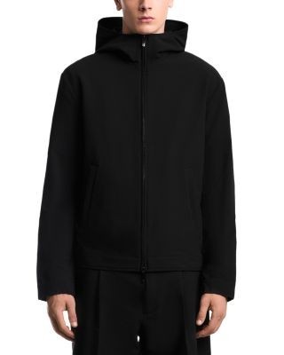Emporio Armani Seersucker with Down Padding Blouson Jacket