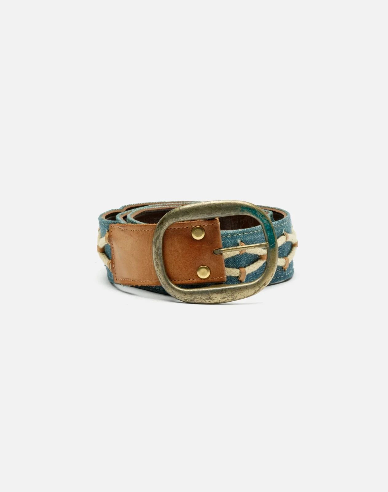 RE/DONE Vintage | 70s Denim and Leather Belt | Vintage Belts