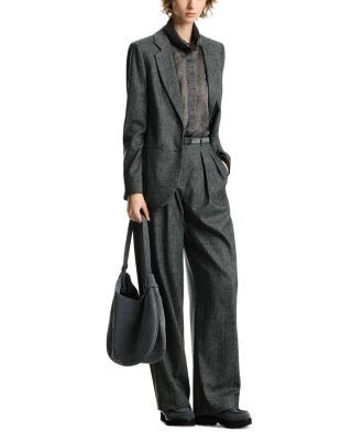 Emporio Armani Check Notch Collar Blazer