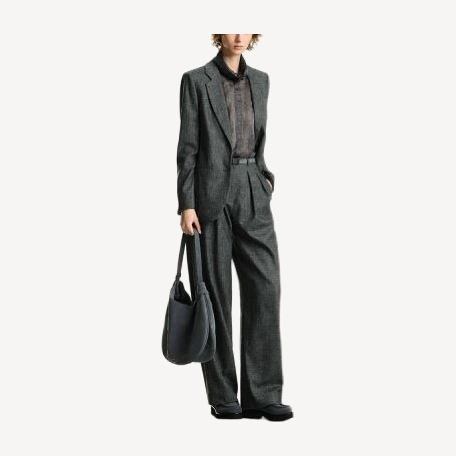 Emporio Armani Check Notch Collar Blazer