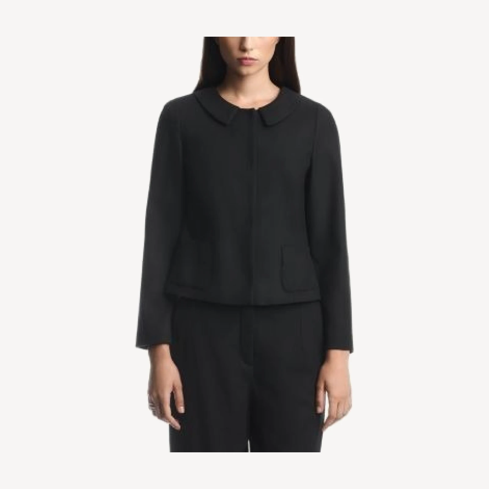 Emporio Armani Collared Stretch Blend Blazer